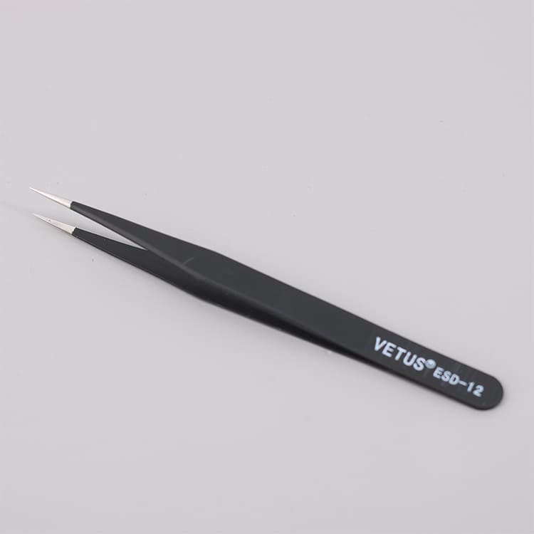 Black tweezers ESD-12