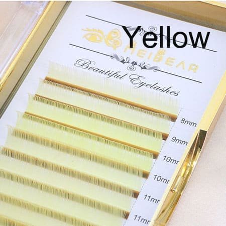 wholesale yellow eyelash extensions
