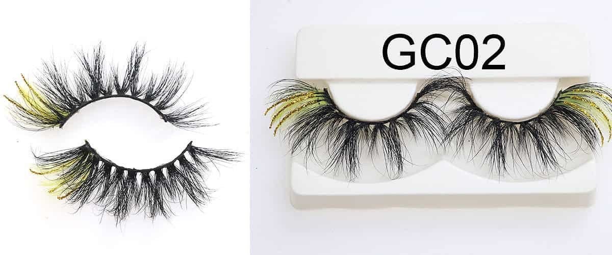 glitter eyelashes