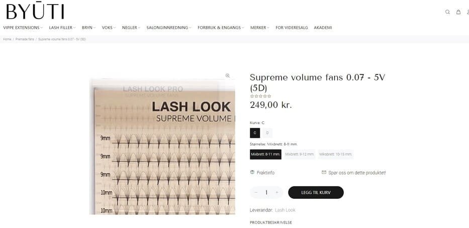 mink lash extension vendor Norway